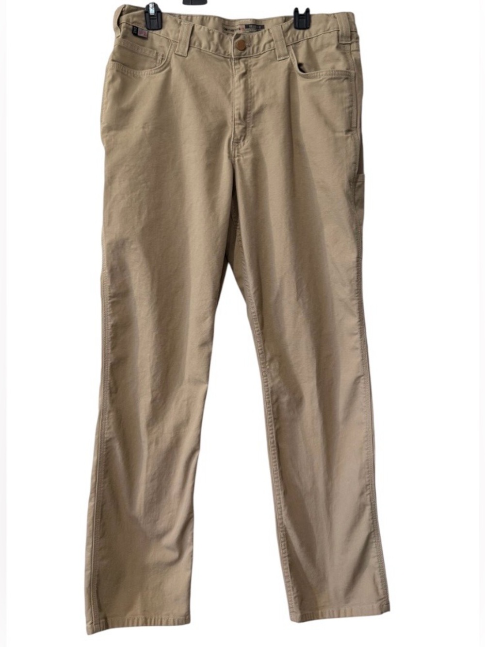 Carhartt FR Rugged Flex men’s 36X34 relaxed fit flame resistant khaki work pants